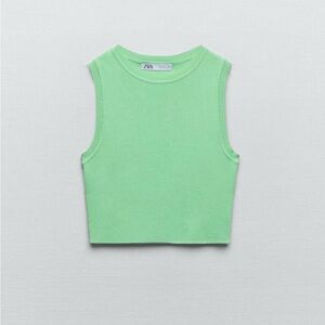 Zara Mint Green Knit Top